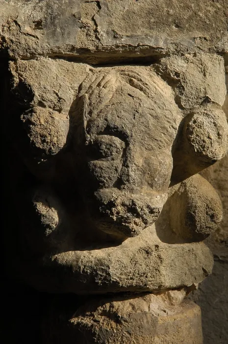 Framed Print : SPAIN. CATALONIA. Castell de Mur. Conca de Tremp. Cloister of the Collegiate Church of Santa Mara de Mur (11th c.). Romanesque art. AISA / Everett Collection**US SALES ONLY**