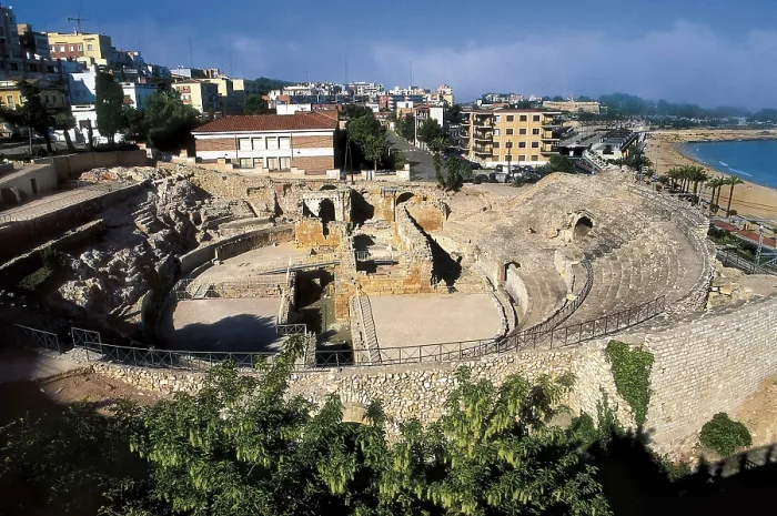 Framed Print : SPAIN. CATALONIA. TARRAGONA. Tarragona. Roman amphitheatre (1st c.). Roman art. Early Empire. Architecture. AISA / Everett Collection**US SALES ONLY**