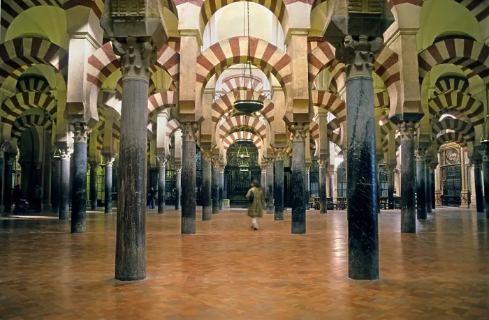 Framed Print : SPAIN. Cordoba. Mezquita (Mosque). Interior of the Mosque Cathedral. Expanding of Almanzor. Hispano-Moresque art. Caliphate period