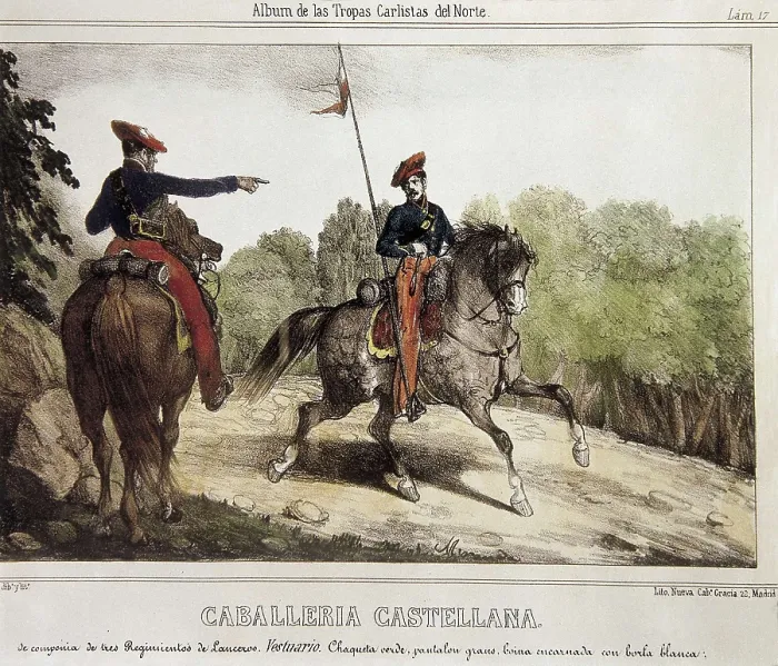 Framed Print : Spain. First Carlist War. Castilian Cavalry. Litography. AISA / Everett Collection**US SALES ONLY** Framed Print : Spain. First Carlist War. Castilian Cavalry. Litography. AISA / Everett Collection**US SALES ONLY**