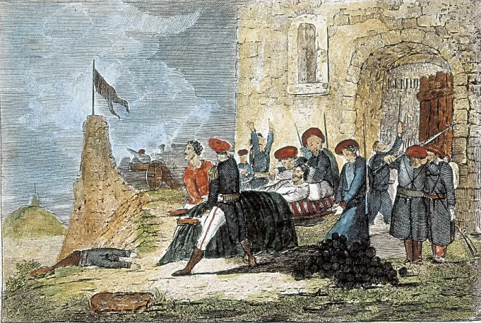 Framed Print : Spain. First Carlist War. Siege of Bilbao (1835). Engraving by Francisco Sainz. Engraving. SPAIN. Donostia. Military Historical Museum. AISA / Everett Collection**US SALES ONLY**