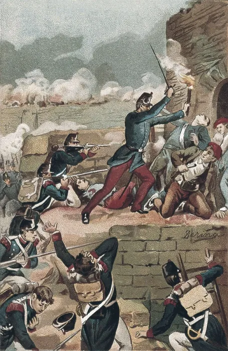 Framed Print : Spain. First Carlist War. Storming of Solsona. Litography. SPAIN. Madrid. National Library. AISA / Everett Collection**US SALES ONLY** Framed Print : Spain. First Carlist War. Storming of Solsona. Litography. SPAIN. Madrid. National Library. AISA / Everett Collection**US SALES ONLY**