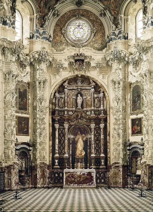 Framed Print : SPAIN. Granada. Cartuja (Carthusian Monastery). Sacristy, decorated by Luis de Arvalo and Luis Cabello between 1727 and 1764. Baroque art. Architecture