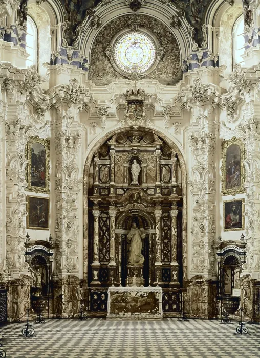 Framed Print : SPAIN. Granada. Cartuja (Carthusian Monastery). Sacristy, decorated by Luis de Arevalo and Luis Cabello between 1727 and 1764. Baroque art. Architecture