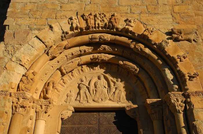 Framed Print : SPAIN. Isona. Church of Santa Maria of Covet. Church of Santa Mara de Covet. Faade. Romanesque art. Architecture. AISA / Everett Collection**US SALES ONLY**