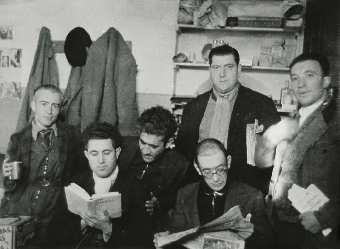 Framed Print : SPAIN. Madrid. Espaa. Second Republic (1931-1939). Members of the Revolutionary Committee in Modelo prison of (10th October 1934) Framed Print : SPAIN. Madrid. Espaa. Second Republic (1931-1939). Members of the Revolutionary Committee in Modelo prison of (10th October 1934)