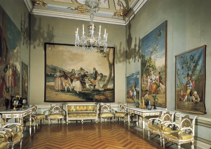 Framed Print : SPAIN. Madrid. Royal Palace. Rooms of the queen Mara Cristina of Bourbon