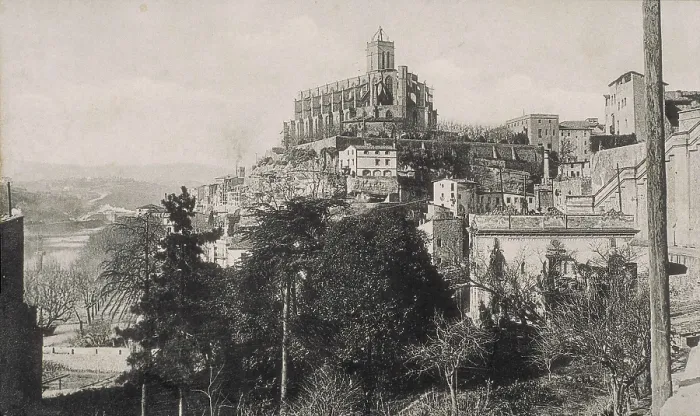 Framed Print : SPAIN. Manresa. Spain. Manresa. The city and the cathedral of Santa Maria in the background. AISA / Everett Collection**US SALES ONLY**
