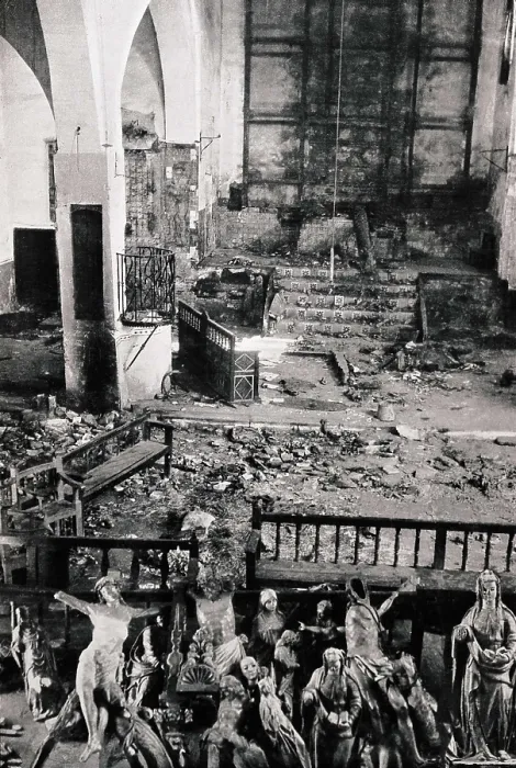 Framed Print : SPAIN. Maqueda. Spanish Civil War (1936-1939). Interior of the church of Santa Mara de Maqueda. AISA / Everett Collection**US SALES ONLY** Framed Print : SPAIN. Maqueda. Spanish Civil War (1936-1939). Interior of the church of Santa Mara de Maqueda. AISA / Everett Collection**US SALES ONLY**