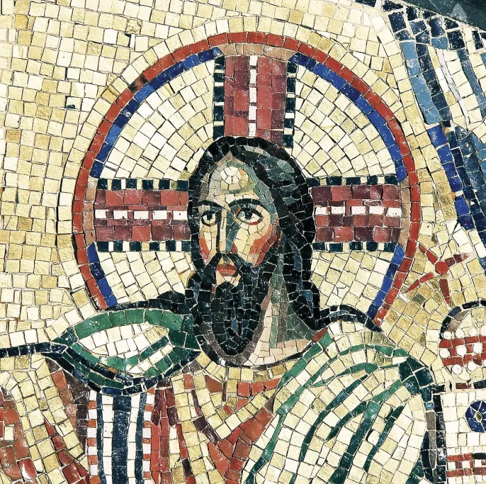 Framed Print : SPAIN. Monistrol de Montserrat. Monastery of Montserrat. Christ the King, was part from the decoration of the Virgin altar lady chapel Framed Print : SPAIN. Monistrol de Montserrat. Monastery of Montserrat. Christ the King, was part from the decoration of the Virgin altar lady chapel