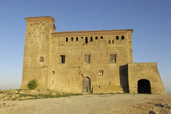 Framed Print : SPAIN. Montcorts de Segarra. Castle (end 15th c.). Architecture. - Rafa Perez / Iberfoto / Everett Collection (273173)**US SALES ONLY**