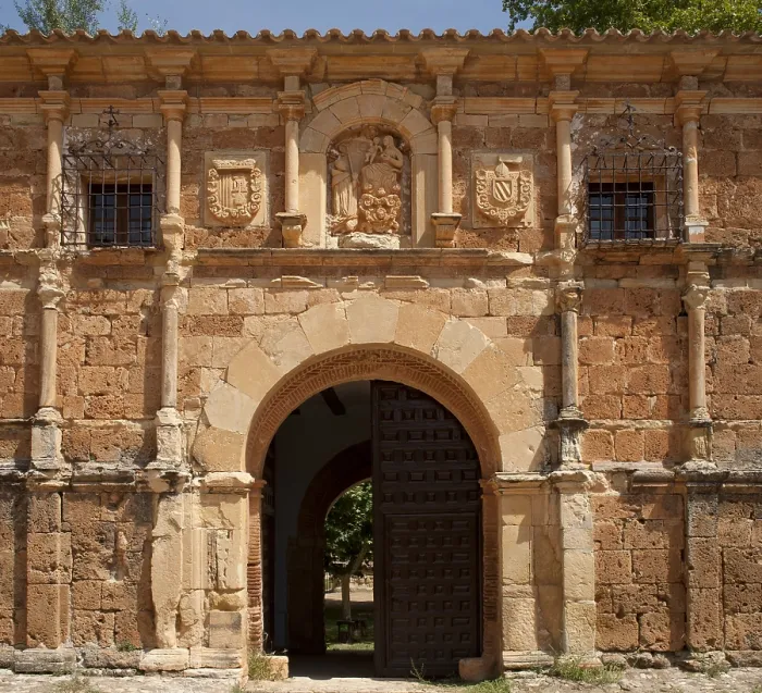 Framed Print : SPAIN. Nuevalos. Monasterio de Piedra' (Rock Monastery). Hospice facade. Cistercian art. - Paul Maeyaert / Iberfoto / Everett Collection (137936)**US SALES ONLY**