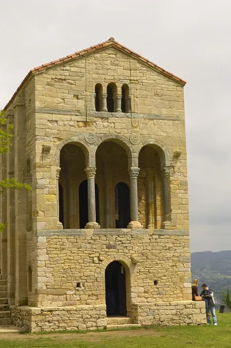 Framed Print : SPAIN. Oviedo. Church of Santa Mara del Naranco. Asturian art. Church constructed by king of Asturias Ramiro I between the years 842 and 850. Preromanesque
