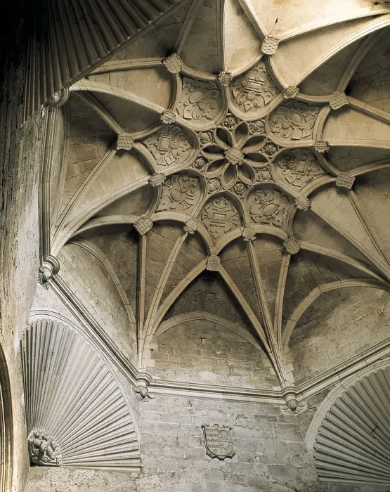 Framed Print : SPAIN. Palenzuela. Church of Saint John. Groined vault of the chapel of the Inmaculada (15th c.). Gothic art. Architecture. AISA / Everett Collection (53215)**US SALES ONLY**