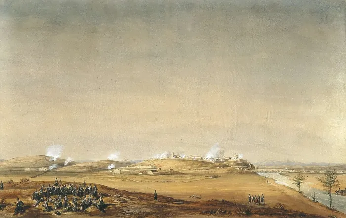 Framed Print : Spain. Peninsular War (1808-1814). Surrender of Ciudad Rodrigo to the French army (9th July 1810). Oil on canvas. FRANCE. Versailles. National Museum of Versailles