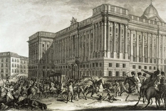 Framed Print : Spain. Peninsular War (1808-1814). The Second of May in Madrid (1808). Etching. SPAIN. Madrid. Municipal Museum. AISA / Everett Collection**US SALES ONLY**