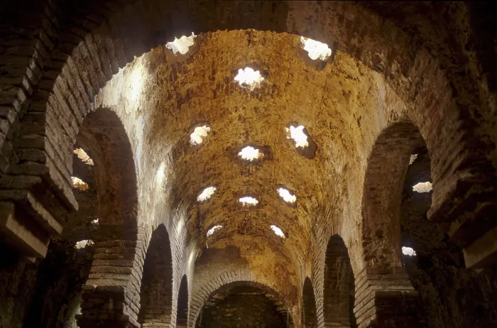 Framed Print : SPAIN. Ronda. Moorish baths (13th-14th centuries). Main hall. - Lucas Vallecillos / Iberfoto / Everett Collection (386139)**US SALES ONLY** Framed Print : SPAIN. Ronda. Moorish baths (13th-14th centuries). Main hall. - Lucas Vallecillos / Iberfoto / Everett Collection (386139)**US SALES ONLY**