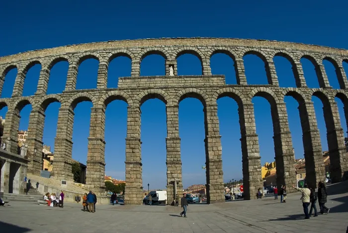 Framed Print : SPAIN. Segovia. Roman aqueduct. Roman art. Early empire1st c. Roman art. Early Empire. Fabrizio Finetti / AISA / Everett Collection (189242)**US SALES ONLY**
