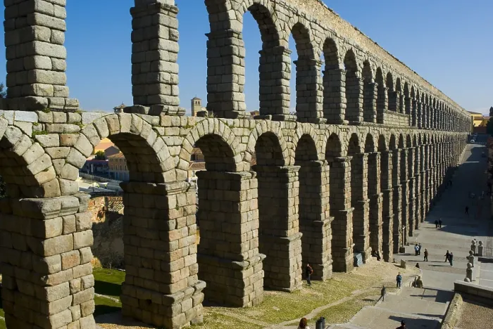 Framed Print : SPAIN. Segovia. Roman aqueduct. Roman art. Early empire1st c. Roman art. Early Empire. Fabrizio Finetti / AISA / Everett Collection (189244)**US SALES ONLY**