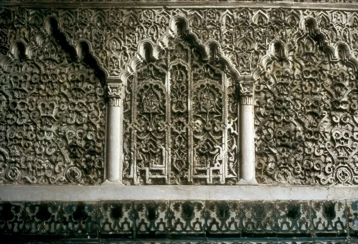 Framed Print : SPAIN. Sevilla. Royal Alcazars. Courtyard ofl Yeso, del s. XII. Hispano-Moresque art. Almohad art. Relief. AISA / Everett Collection**US SALES ONLY** Framed Print : SPAIN. Sevilla. Royal Alcazars. Courtyard ofl Yeso, del s. XII. Hispano-Moresque art. Almohad art. Relief. AISA / Everett Collection**US SALES ONLY**