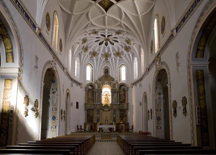 Framed Print : SPAIN. TERUEL. Estercuel. Monasterio de El Olivar. Church nave (16th-17th cs). Architecture. - Paul Maeyaert / Iberfoto / Everett Collection (135677)**US SALES ONLY**