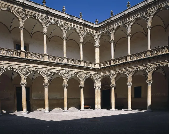Framed Print : SPAIN. VALENCIA. ALICANTE. Orihuela. Cloister of the church of Santo Domingo (17th c.). Ancient literary university. Renaissance art. Architecture