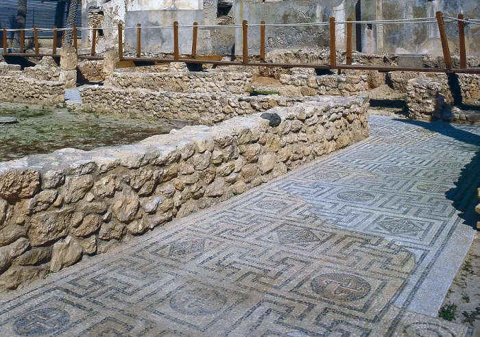 Framed Print : SPAIN. VALENCIA. ALICANTE. Santa Pola. Remains and Roman mosaics of the ruins of Portus Illicitanus. AISA / Everett Collection**US SALES ONLY** Framed Print : SPAIN. VALENCIA. ALICANTE. Santa Pola. Remains and Roman mosaics of the ruins of Portus Illicitanus. AISA / Everett Collection**US SALES ONLY**