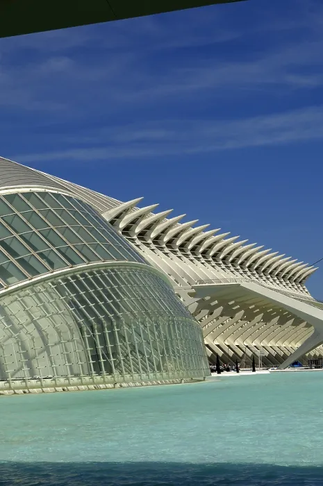 Framed Print : SPAIN. Valencia. City of Arts and Sciences. L'Hemisfric (foreground, 1998) and the Prince Felipe Science Museum (2000), buildings by Santiago Calatrava Framed Print : SPAIN. Valencia. City of Arts and Sciences. L'Hemisfric (foreground, 1998) and the Prince Felipe Science Museum (2000), buildings by Santiago Calatrava