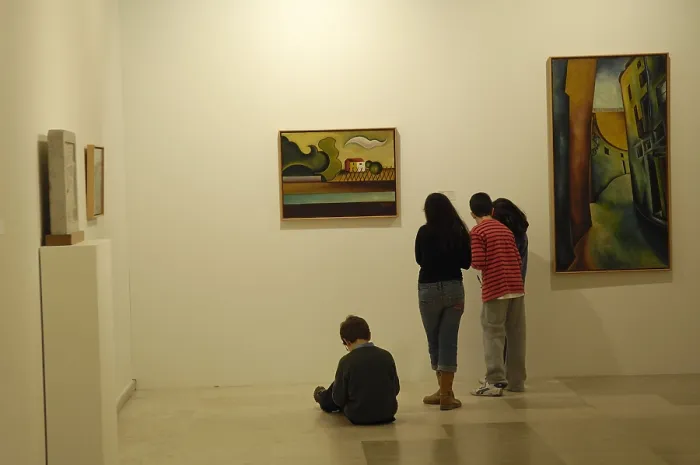 Framed Print : SPAIN. Valladolid. Exhibition in the Museum of Contemporary Art Patio Herreriano. Rafa Prez / AISA / Everett Collection - Image has fine art copyright