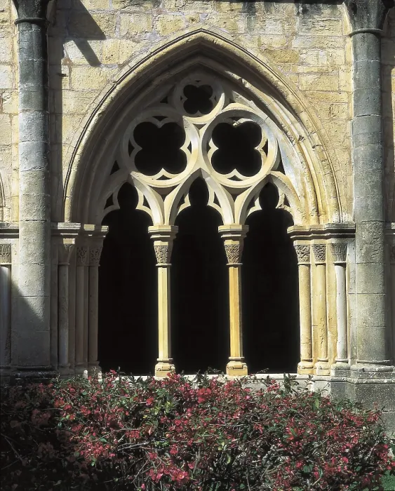Framed Print : SPAIN. Vimbod. Monastery of Poblet. Cloister (13th - 14th c.). Cistercian art. Architecture. AISA / Everett Collection (14382)**US SALES ONLY** Framed Print : SPAIN. Vimbod. Monastery of Poblet. Cloister (13th - 14th c.). Cistercian art. Architecture. AISA / Everett Collection (14382)**US SALES ONLY**