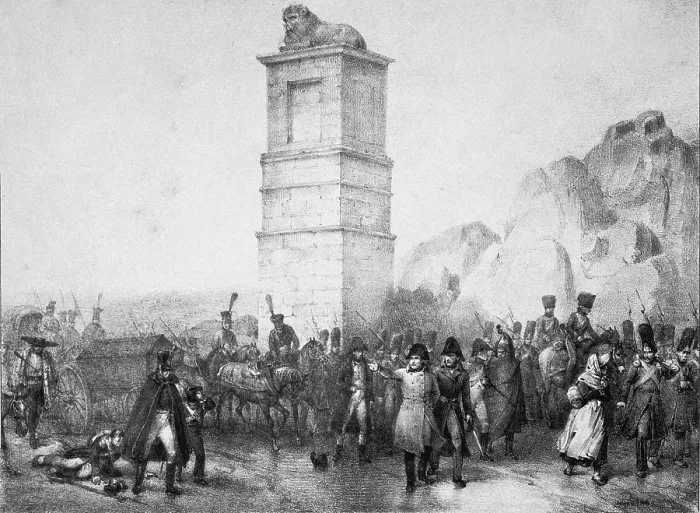 Framed Print : Spain. War of Independence (1808-1814). Napoleon crosses the Guadarrama. Litography. SPAIN. Madrid. National Library. AISA / Everett Collection (21109)**US SALES ONLY**