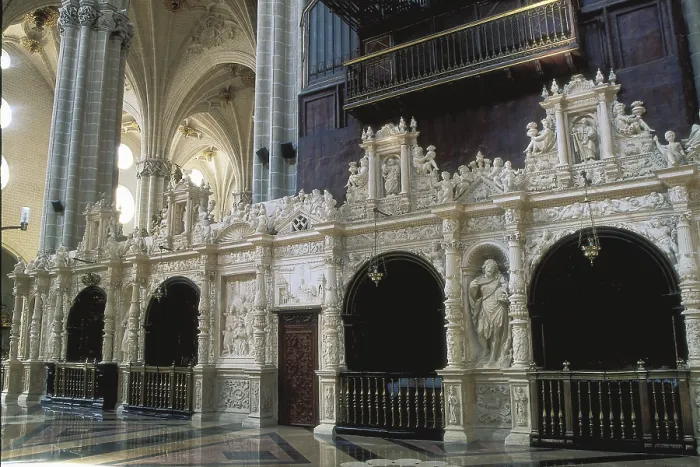 Framed Print : SPAIN. Zaragoza. Cathedral. Chapels of the retrochoir (16th c.). Renaissance art. Architecture. PHOTOBOX / AISA / Everett Collection (70682)**US SALES ONLY**