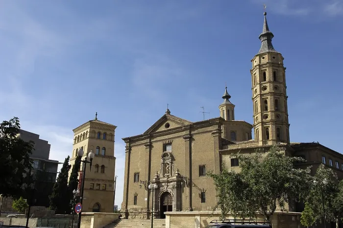 Framed Print : SPAIN. Zaragoza. Church of San Juan de los Panetes and Zuda Tower. AISA / Everett Collection**US SALES ONLY**