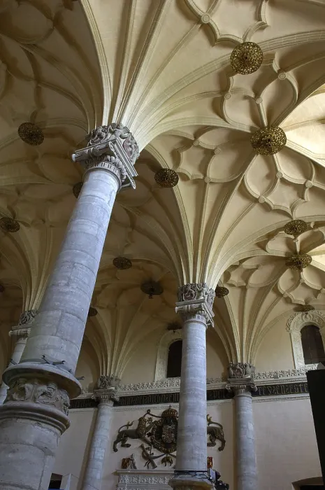Framed Print : SPAIN. Zaragoza. Interior of La Lonja (1541-1557), old exchange building, by Juan de Sariena. Gothic art. AISA / Everett Collection**US SALES ONLY**