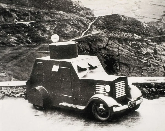 Framed Print : Spanish Civil War (1936-1939). Armored vehicle with gun turret. AISA / Everett Collection**US SALES ONLY**