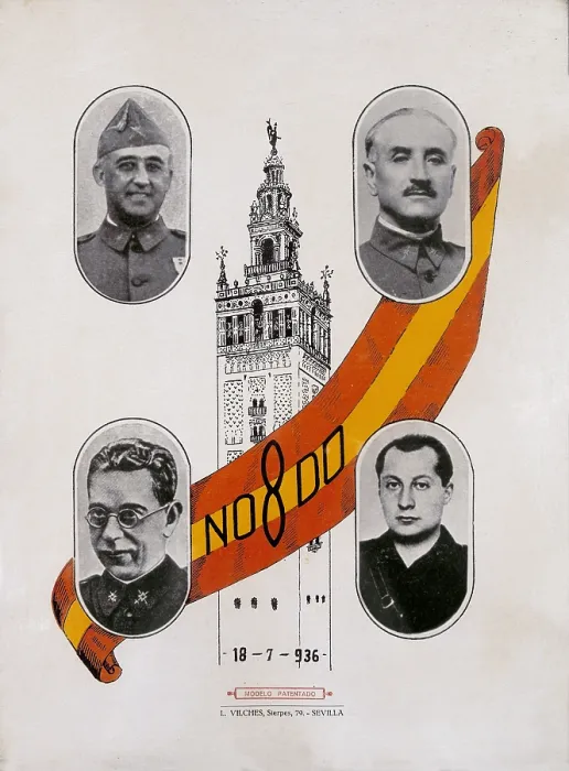 Framed Print : Spanish Civil War (1936-1939). 'No-Do'
