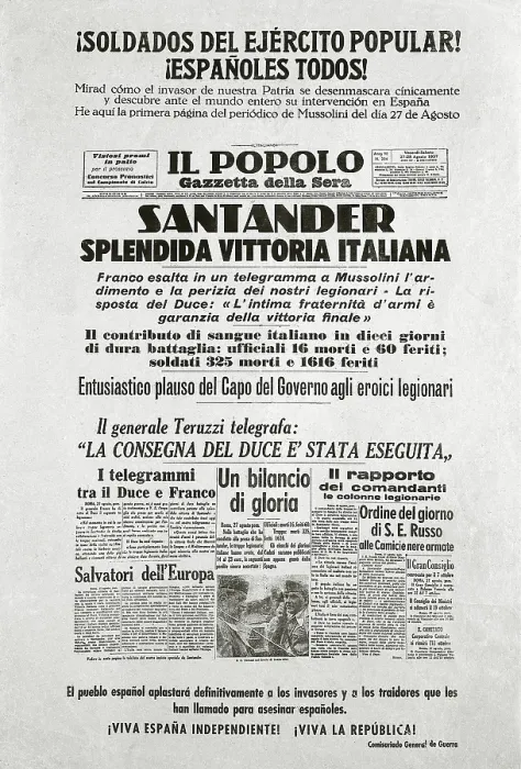 Framed Print : Spanish Civil War (1936-1939). Poster of the War Commissariat (September 1937) Framed Print : Spanish Civil War (1936-1939). Poster of the War Commissariat (September 1937)