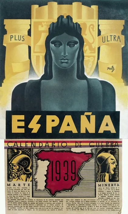 Framed Print : Spanish Civil War (1936-1939). Republican war calendar (1939). SPAIN. Salamanca. Archivo Histrico Nacional. AISA / Everett Collection**US SALES ONLY** Framed Print : Spanish Civil War (1936-1939). Republican war calendar (1939). SPAIN. Salamanca. Archivo Histrico Nacional. AISA / Everett Collection**US SALES ONLY**