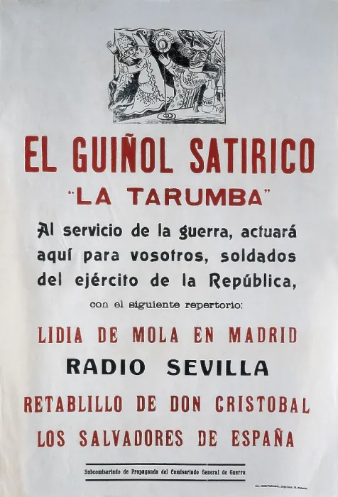 Framed Print : Spanish Civil War (1936-1939). Satirical puppet show 'La Tarumba'. SPAIN. Salamanca. Archivo Histrico Nacional. AISA / Everett Collection (126146)**US SALES ONLY**