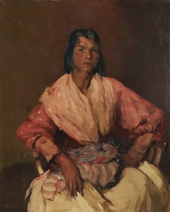 Framed Print : THE SPANISH GYPSY, by Robert Henri, 1912, American painting, oil on canvas. Portrait of a Gypsy who lived on the outskirts of Madrid Framed Print : THE SPANISH GYPSY, by Robert Henri, 1912, American painting, oil on canvas. Portrait of a Gypsy who lived on the outskirts of Madrid