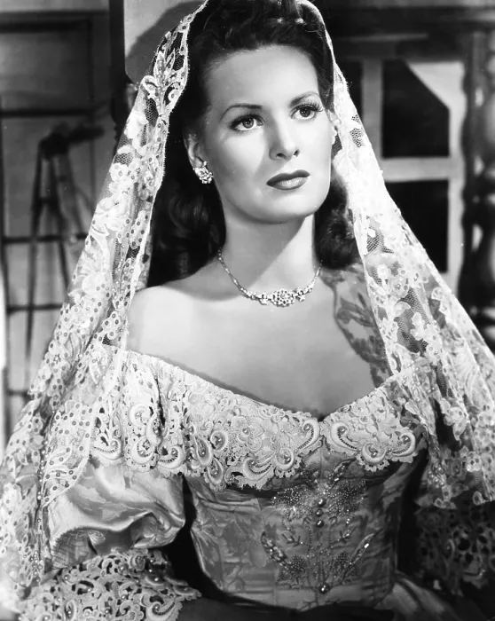 Framed Print : THE SPANISH MAIN, Maureen O'Hara, 1945