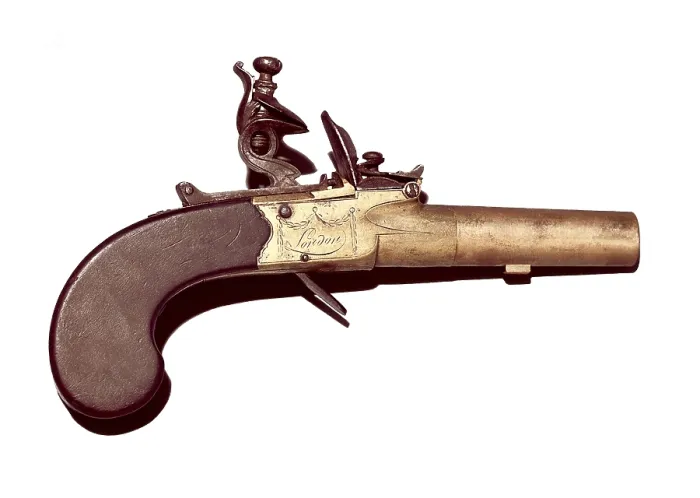 Framed Print : Spark gun 'Ketland & C. London', present of the Duke of Wellington to the general Alava. SPAIN. Vitoria. Museum of the Armera (armoury)