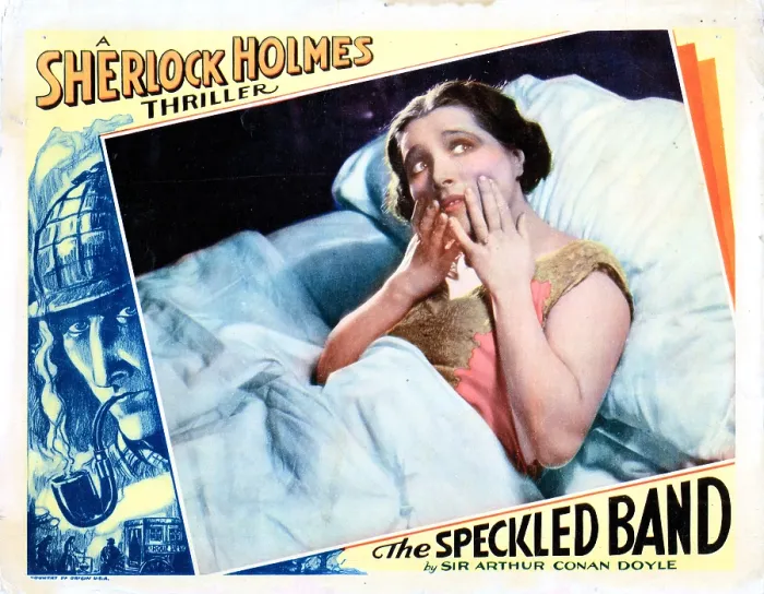 Framed Print : THE SPECKLED BAND, US lobbycard, Angela Baddeley, 1931 Framed Print : THE SPECKLED BAND, US lobbycard, Angela Baddeley, 1931