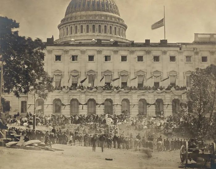 Framed Print : Spectators at the Capitol for the Grand Review of the Armies, Washington, DC, on May 23 and May 24, 1865
