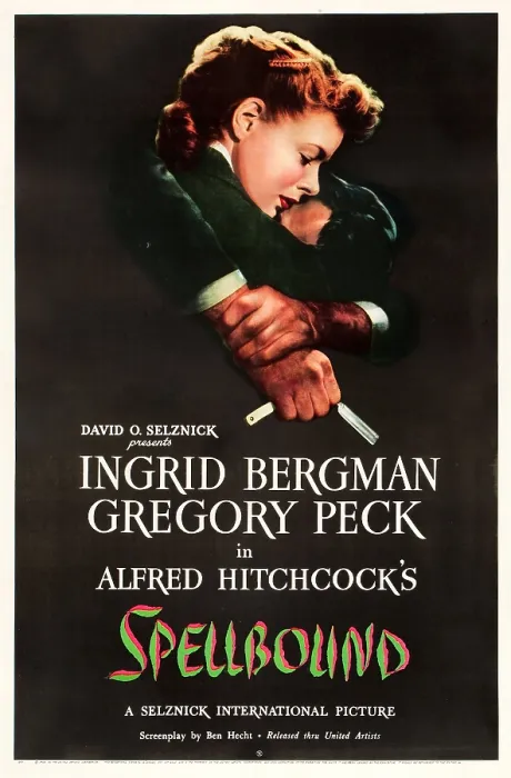 Framed Print : SPELLBOUND, US poster, Ingrid Bergman, Gregory Peck, 1945