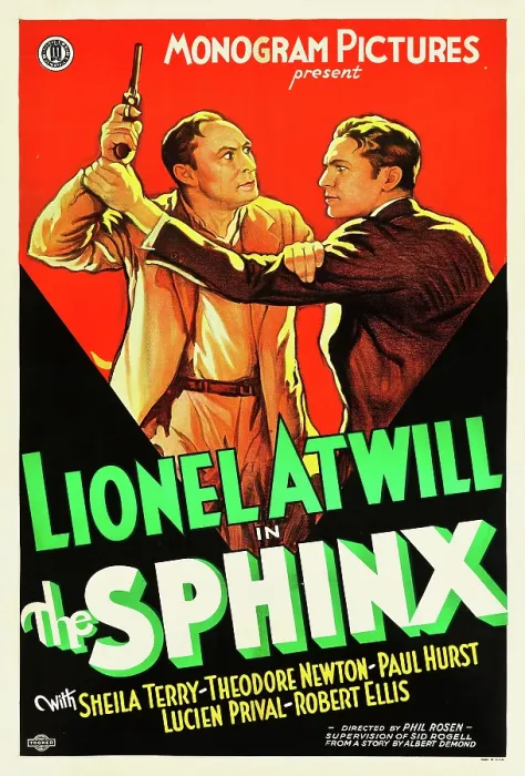 Framed Print : THE SPHINX, poster art, from left: Lionel Atwill, Theodore Newton, 1933 Framed Print : THE SPHINX, poster art, from left: Lionel Atwill, Theodore Newton, 1933