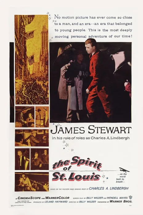 Framed Print : THE SPIRIT OF ST. LOUIS, US poster art, James Stewart, 1957