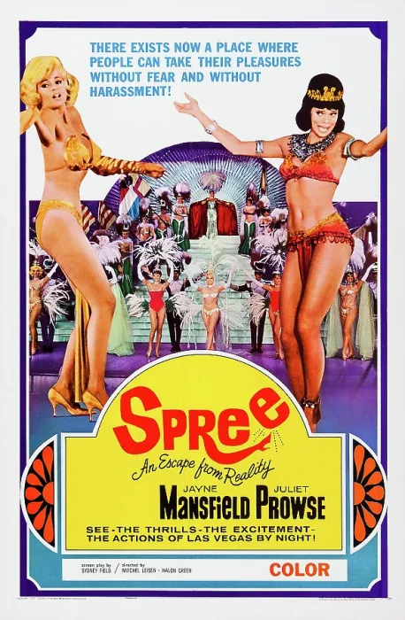 Framed Print : SPREE, US poster art, from left: Jayne Mansfield, Juliet Prowse, 1967