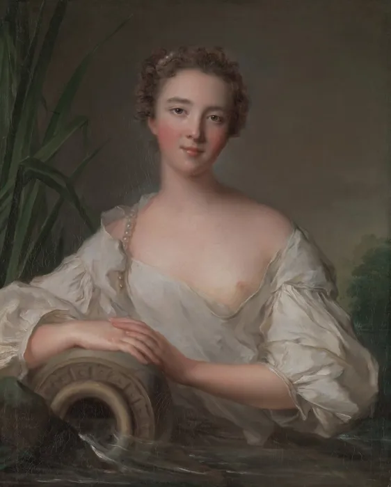 Framed Print : THE SPRING (LA SOURCE), by Jean Marc Nattier, 1738, French painting, oil on canvas Framed Print : THE SPRING (LA SOURCE), by Jean Marc Nattier, 1738, French painting, oil on canvas