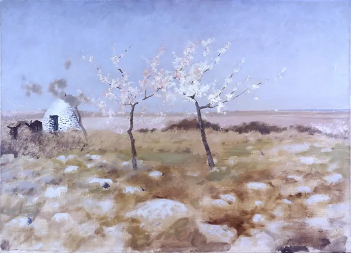 Framed Print : Spring (Primavera), by Giuseppe De Nittis, 19th Century - Italy, Puglia, Barletta, Giuseppe De Nittis Collection. Whole artwork view Framed Print : Spring (Primavera), by Giuseppe De Nittis, 19th Century - Italy, Puglia, Barletta, Giuseppe De Nittis Collection. Whole artwork view